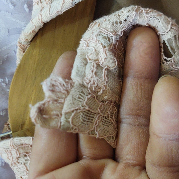 Love Fire Blush and Nude Lace Sleeveless Top sz S women's - Picture 12 of 14